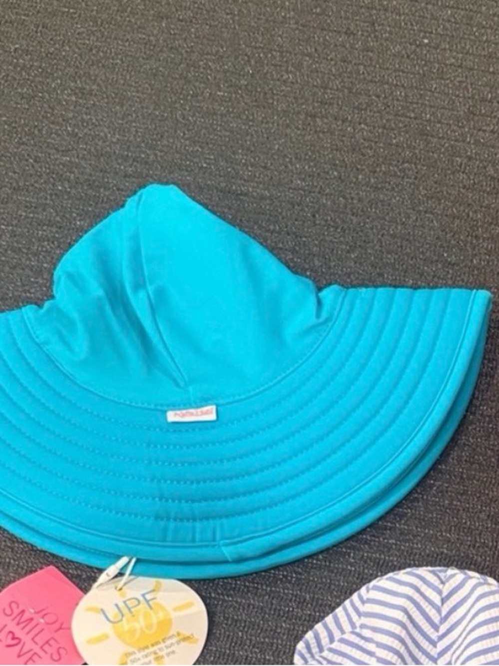 Ruffle Butts Bright Teal Sun Hat
